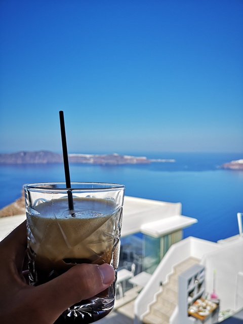Espresso Freddo in Santorini