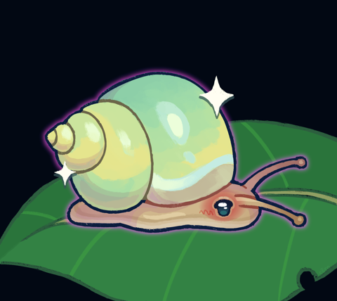 green snail  🐌💚