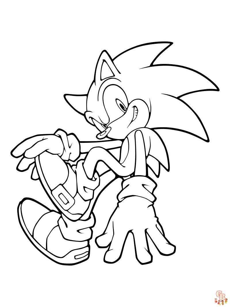 How to Draw Sonic the Hedgehog Coloring Pages - Get Coloring Pages