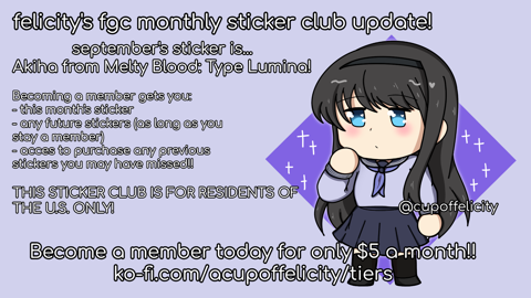 September Sticker Club!! 