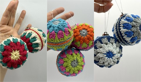 Crochet Christmas Bauble Pattern & Online Course