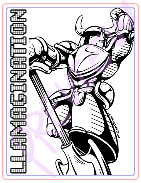 Coloring Club Preview! Shovel Knight