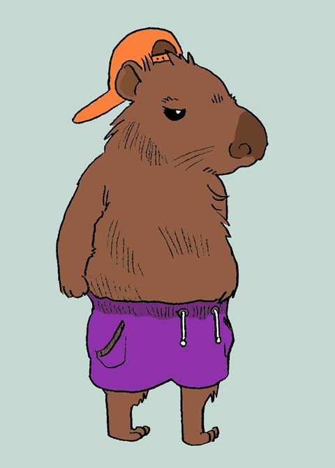 My brother's capybara character