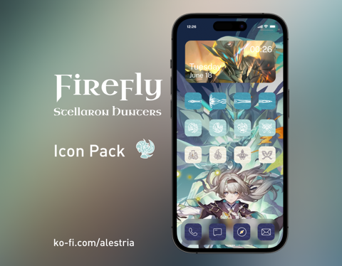 Firefly / ホタル / 流萤 | Honkai Star Rail Icon Set - Alestria's Ko-fi Shop ...