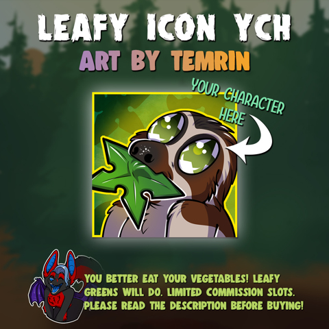CozyCon Leafy Icon YCH