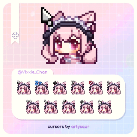 Cute and anime girls Cursors