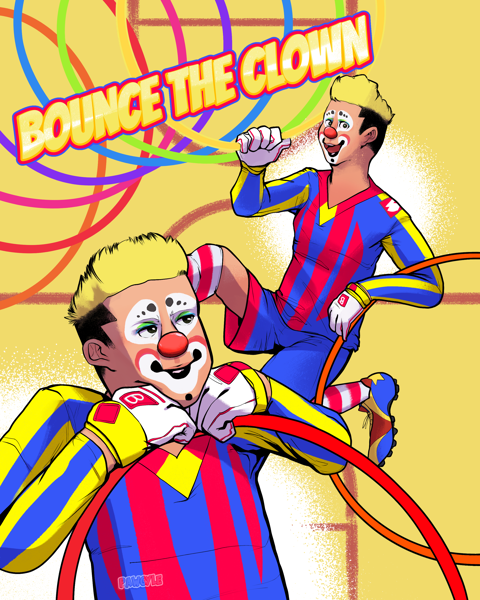 Bounce the sporty clown
