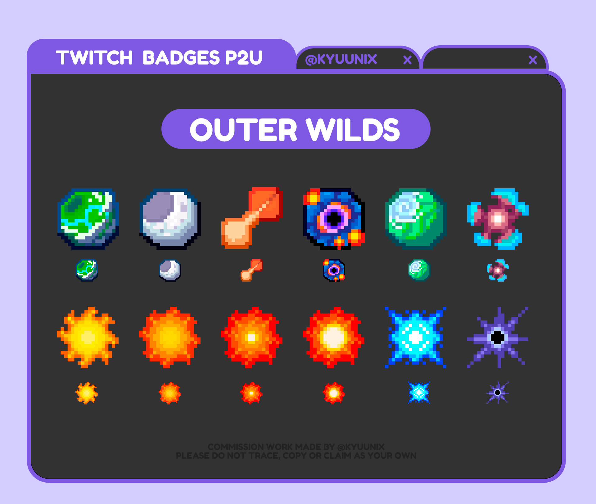 Outer Wilds badges are now available in my shop!!