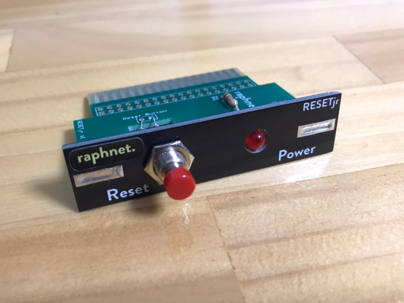 RESETjr: Reset and power button addon for the PCjr