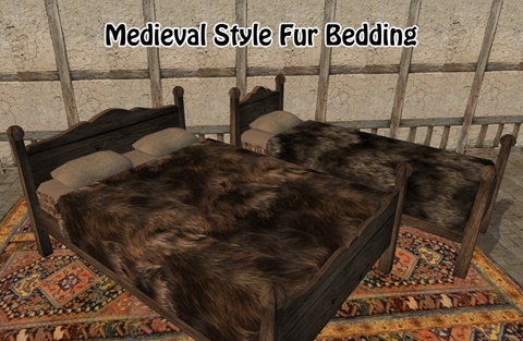 Medieval Style Fur Bedding