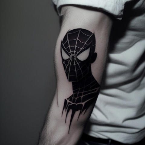 Share more than 74 black spiderman tattoo designs  thtantai2