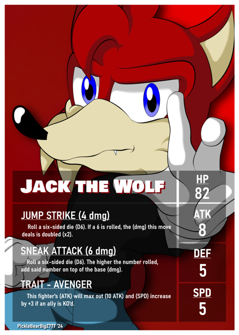 Original Trading Card - Jack the Wolf