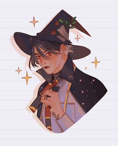 new sparkly Witchboy drawing! 