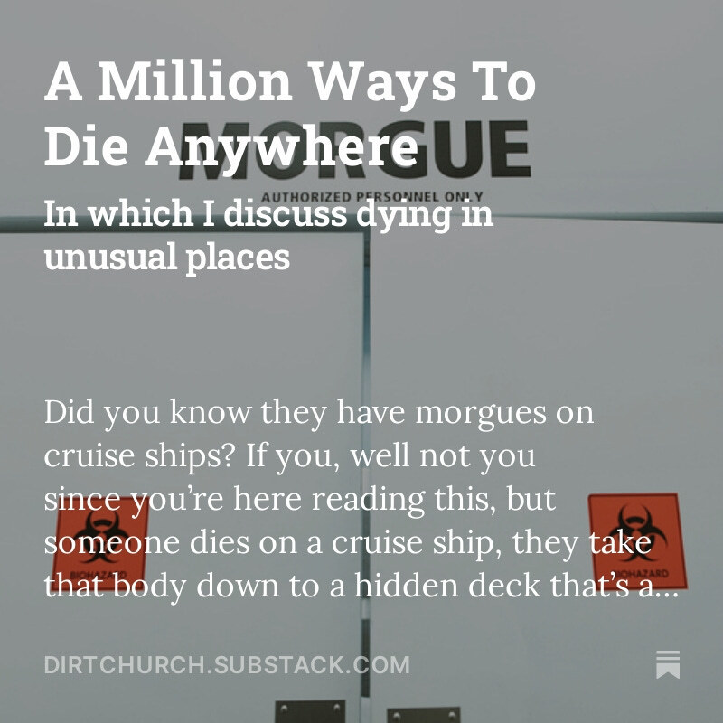 Substack: A Million Ways To Die Anywhere