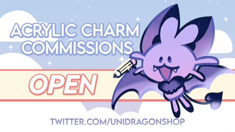 Acrylic Charm Commissions are OPEN