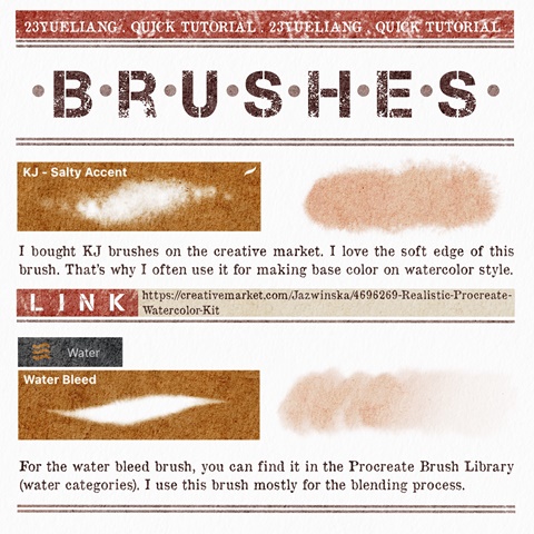 Brushes that I use