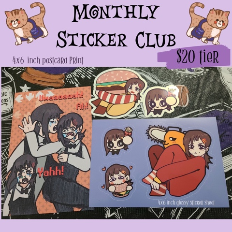 May sticker club now available 