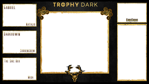 Overlays Trophy Dark 3 and 4 Playes 1 Master