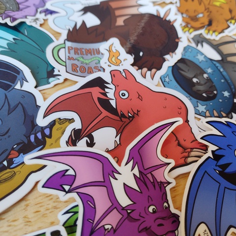 Dragon Stickers WOOOOO!