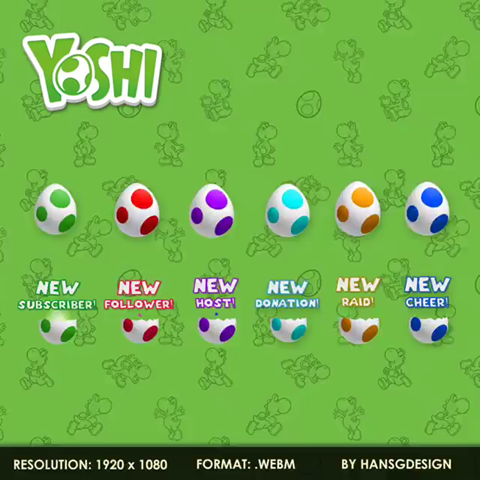 Colors Live - Cracked Yoshi egg by BeefyChicken