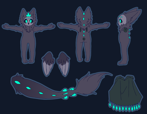 Furry Ref Sheet Examples