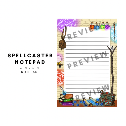 The SpellCaster Notepad