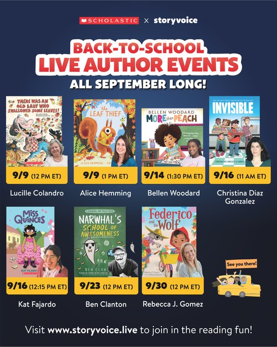 Back-to-School Live Author Event 9/16