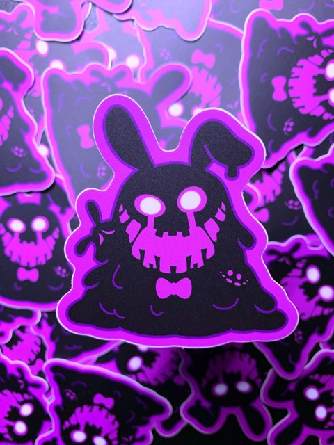 Glitchtrap plushie sticker