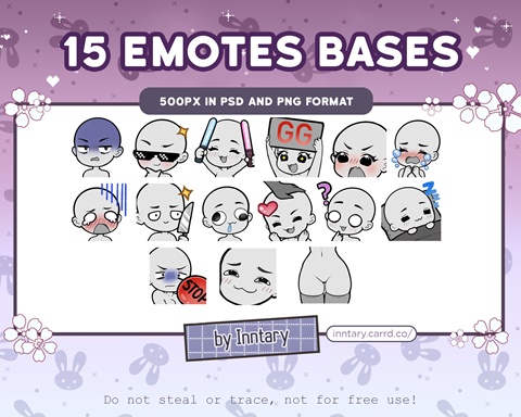 Uno Reverse Card Emote BASES - Emphy's Ko-fi Shop