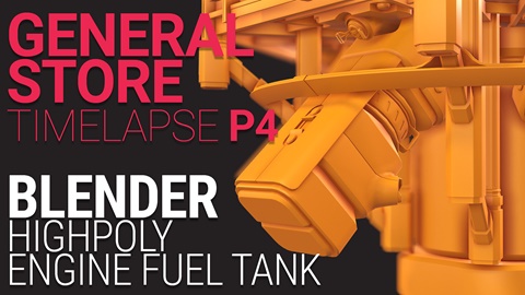 Modeling Highpoly Engine Fuel Tank with Blender