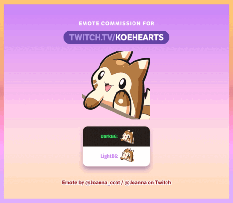 Animated Emote Commission for KoeHearts🧡