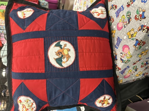 Pillows and quilts at Gamefest