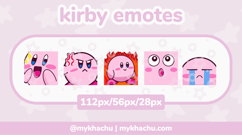 Kirby emote - Amazed - Niikiya's Ko-fi Shop - Ko-fi ❤️ Where