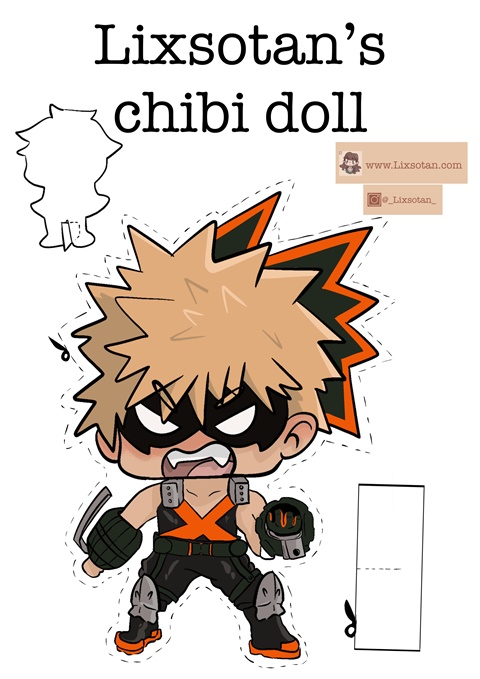 Bakugo Chibi doll