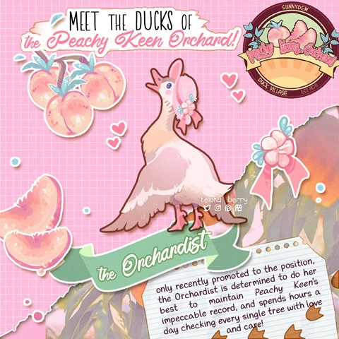 🌸APRIL 2023: meet the peach ducks!🍑