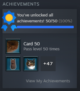Achievement Completion - Animals Memory: Cats!