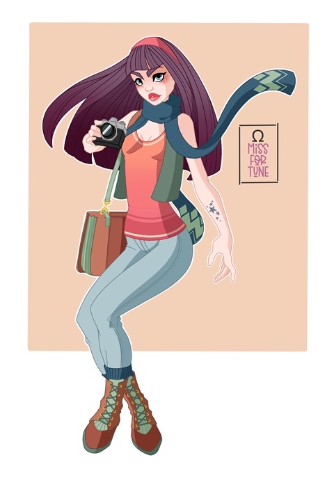 HIPSTER GIRL - Character Design.