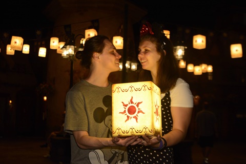 First Tangled Lantern Picture in Magic Kingdom, FL