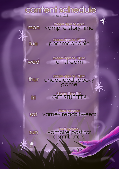 Content Schedule 10/25/2021 to 10/31/2021