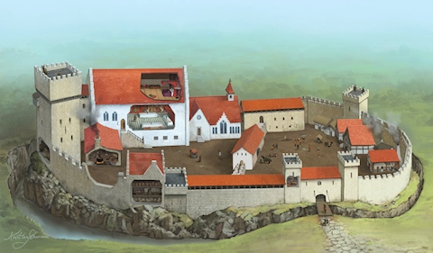 Fortified castle