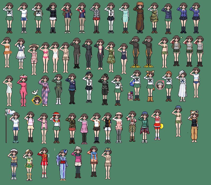 every outfit of that yukari gif i made