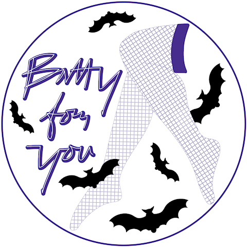 Batty For You- sticker for sale!