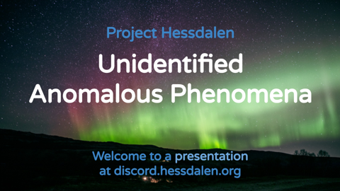Stage Event at discord.hessdalen.org