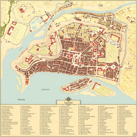 Luccini - city plan