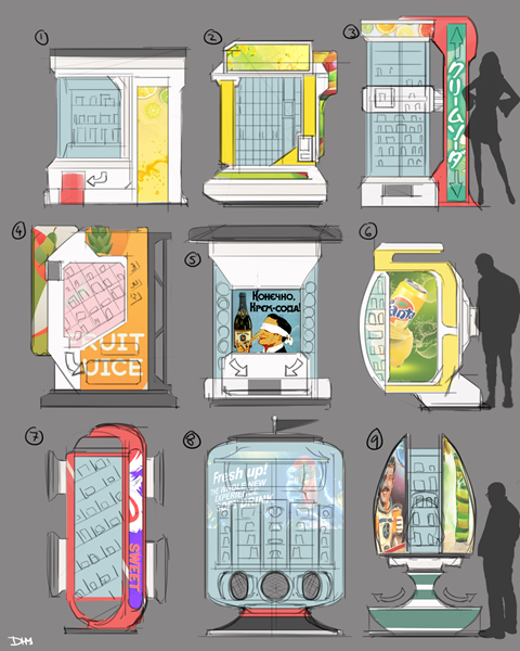 Sci-fi Vending Machine Concept Art