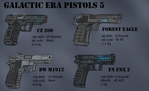 Galactic Era Pistols part 5