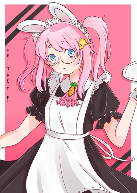 Seiya as a maid