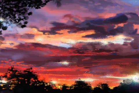 [Free DL↓] Dreamy Sunset - Plein Air