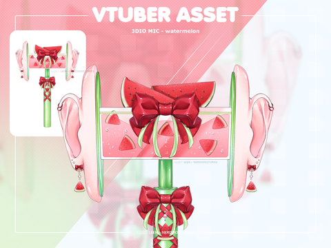 VTUBER asset Micro pastel gothique 3DIO ASMR micro binaural -  France