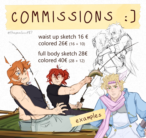 Updated commission prices and examples